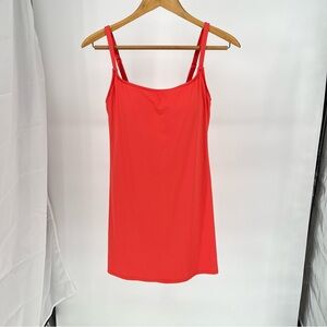 Anne Cole Coral One Piece Swimsuit Size 12 Adjustable Straps Built-In Bra